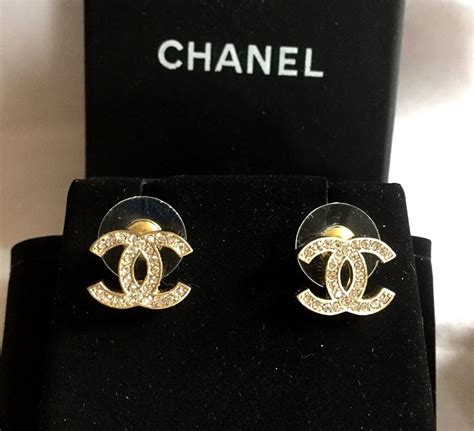 chanel earrings cc studs price|chanel cc earrings original.